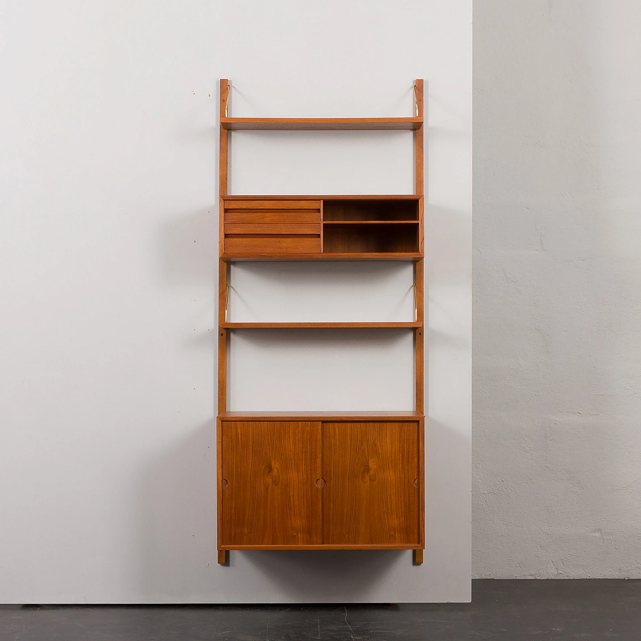 Hanging teak bookcase by Poul Cadovius for Cado, 1960s 1