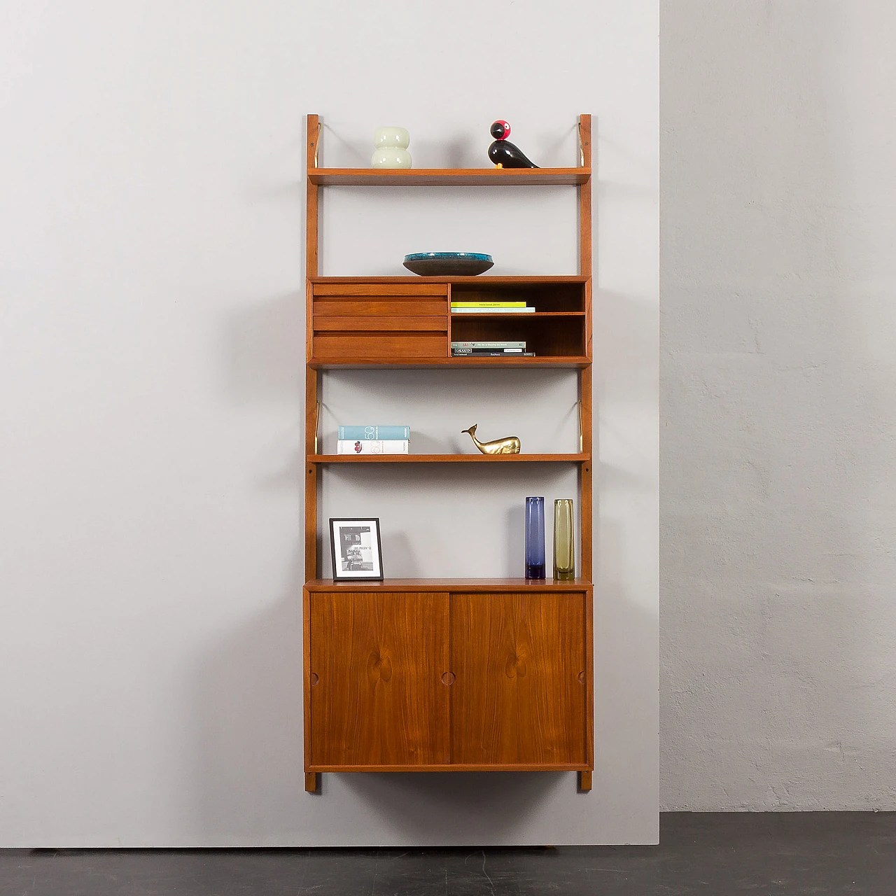 Hanging teak bookcase by Poul Cadovius for Cado, 1960s 3