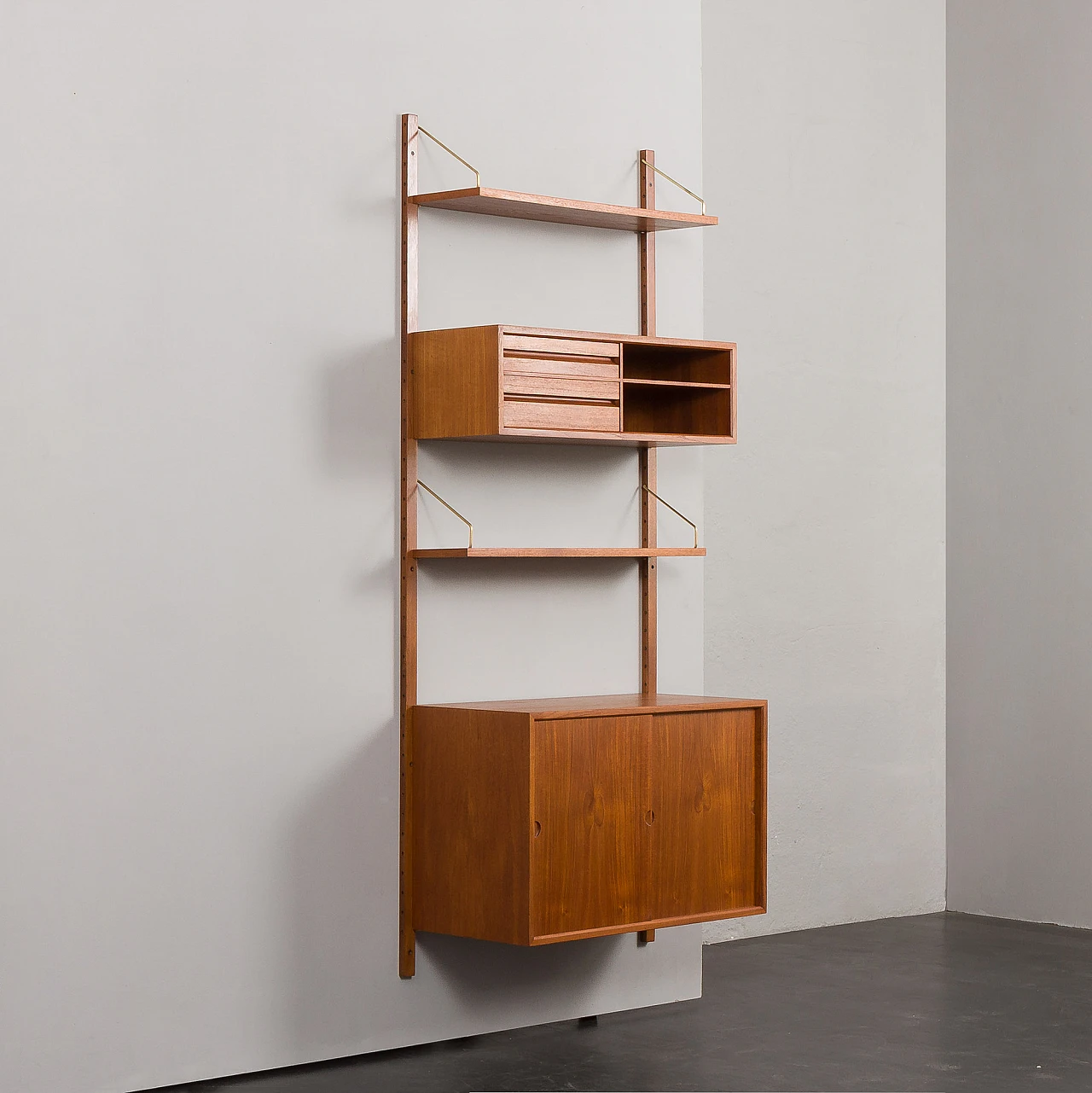 Hanging teak bookcase by Poul Cadovius for Cado, 1960s 5