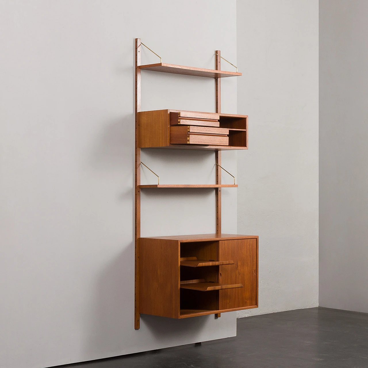 Hanging teak bookcase by Poul Cadovius for Cado, 1960s 6