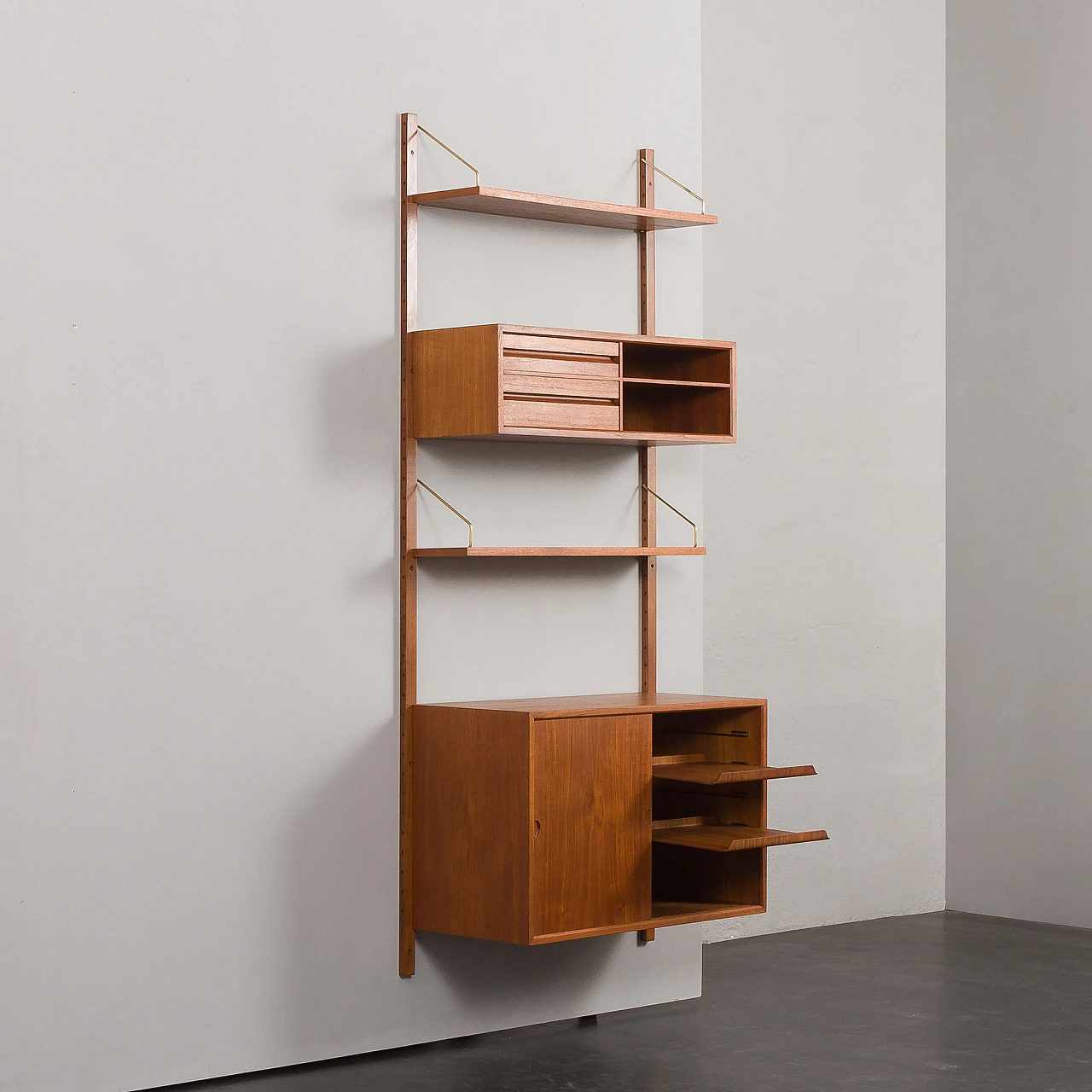 Hanging teak bookcase by Poul Cadovius for Cado, 1960s 7