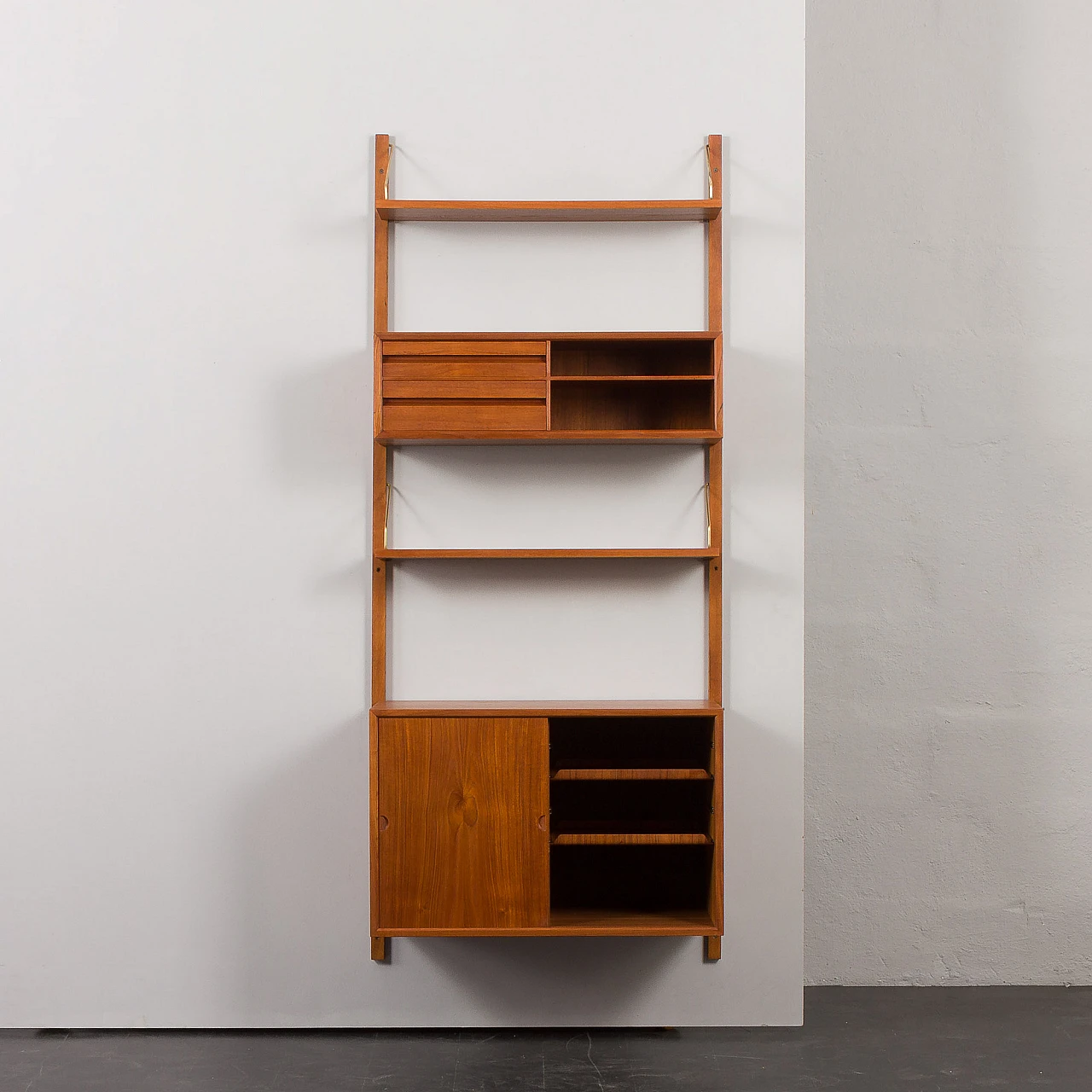 Hanging teak bookcase by Poul Cadovius for Cado, 1960s 8