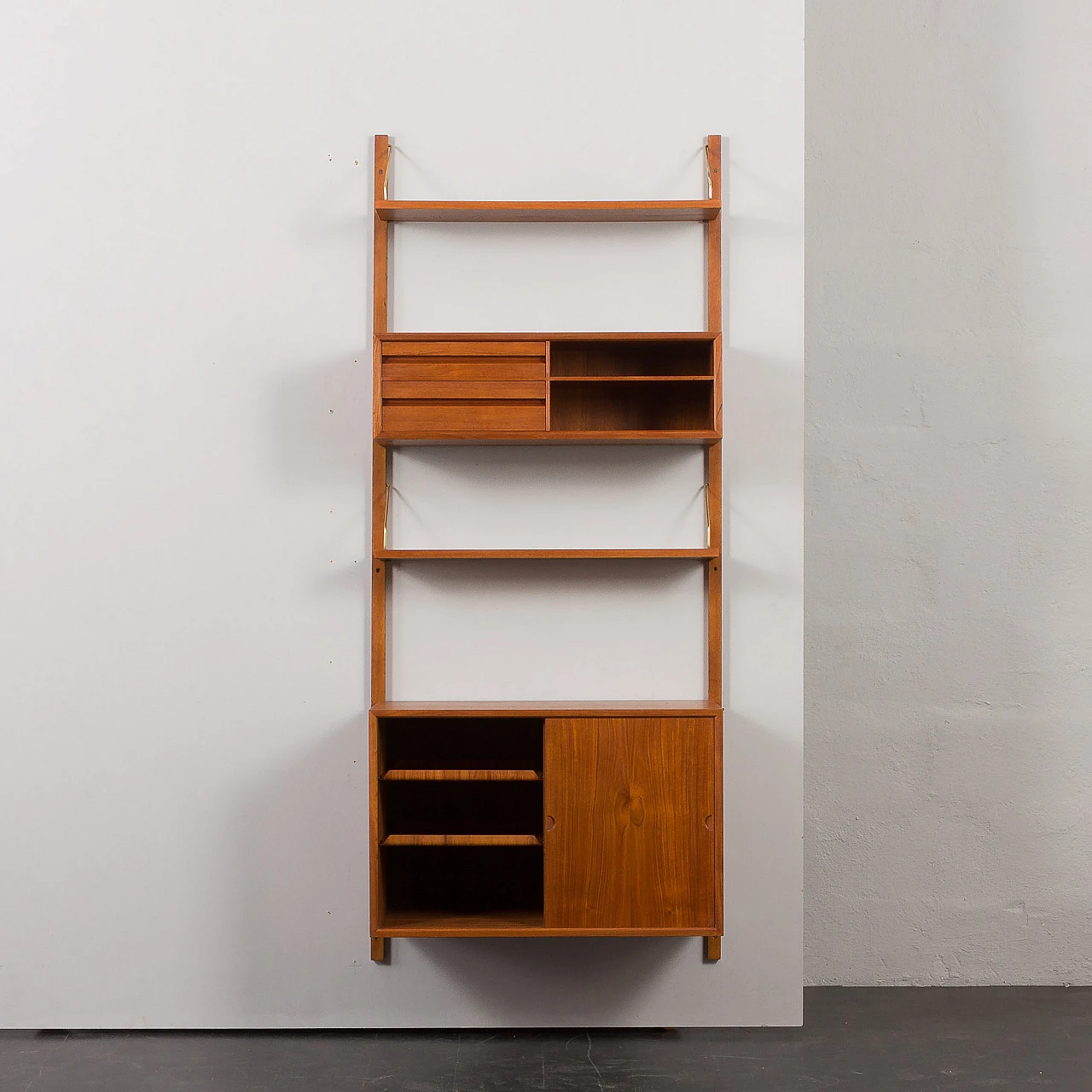 Hanging teak bookcase by Poul Cadovius for Cado, 1960s 9