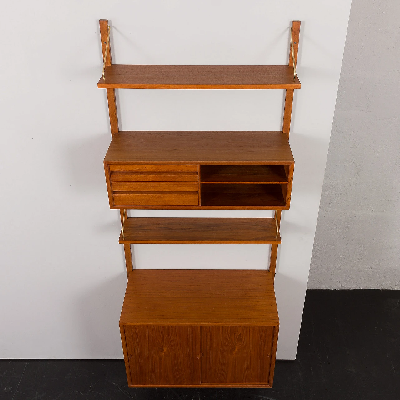 Hanging teak bookcase by Poul Cadovius for Cado, 1960s 11