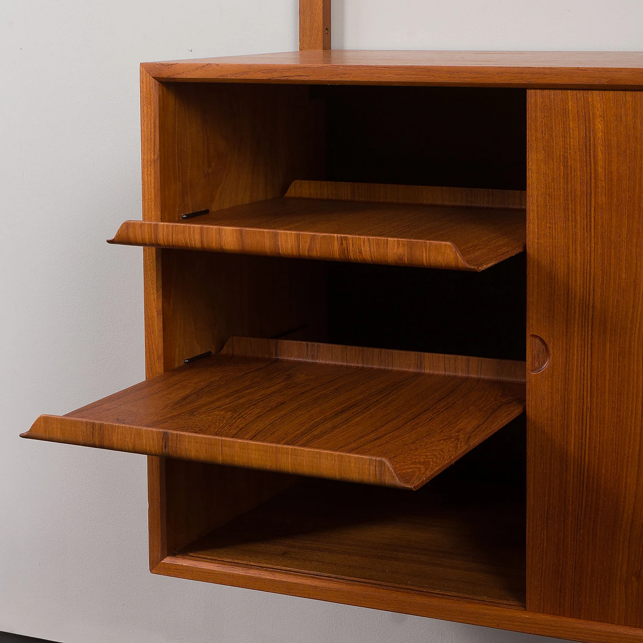 Hanging teak bookcase by Poul Cadovius for Cado, 1960s 13