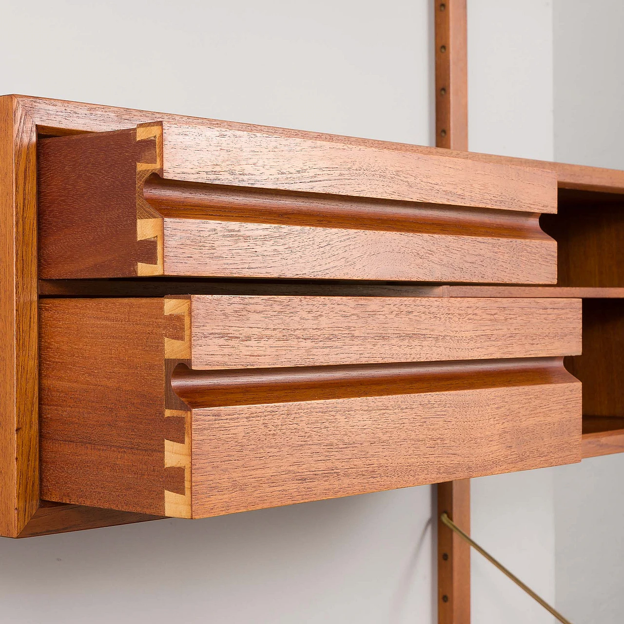 Hanging teak bookcase by Poul Cadovius for Cado, 1960s 16