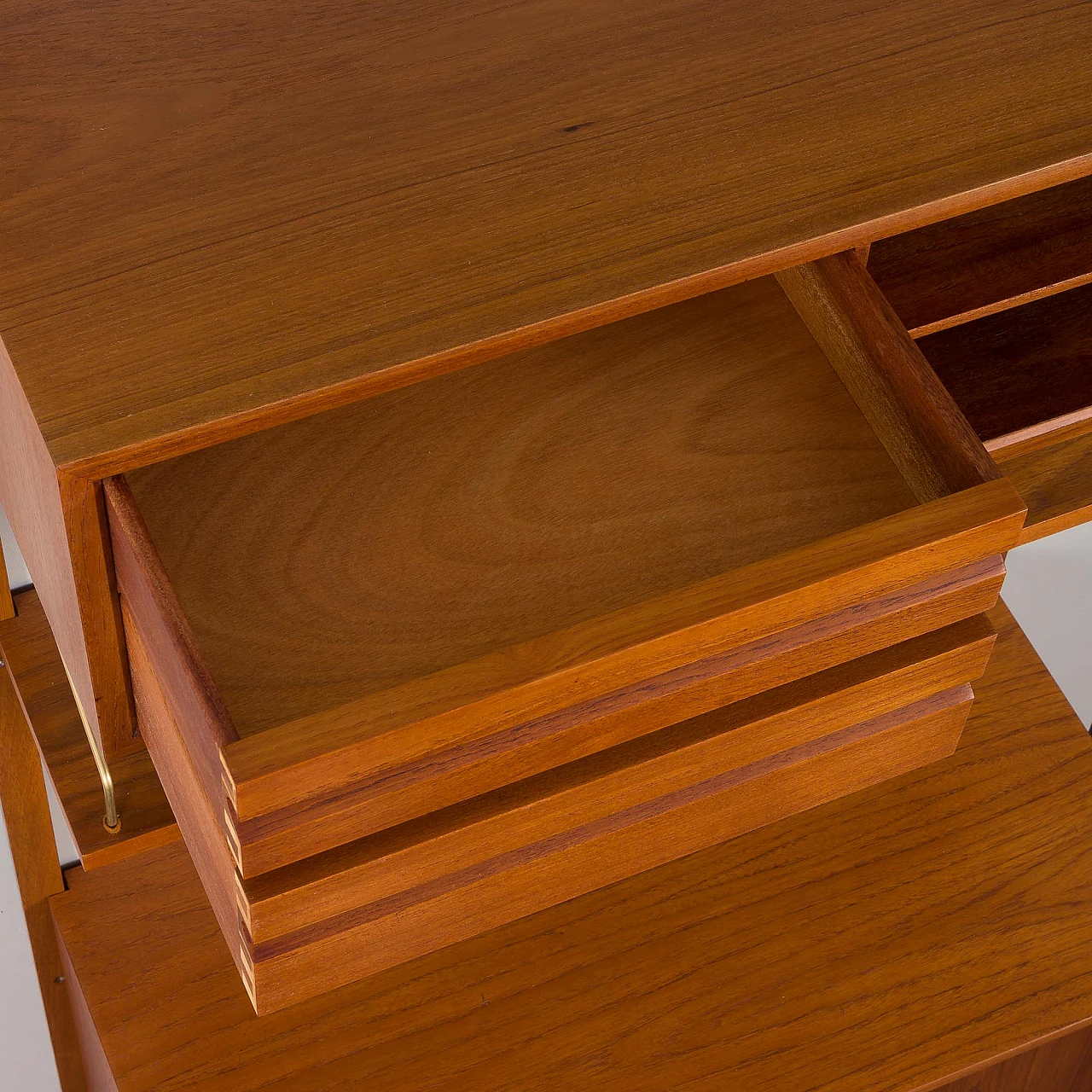 Hanging teak bookcase by Poul Cadovius for Cado, 1960s 17