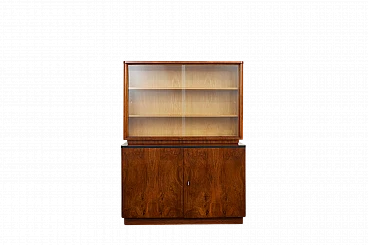 Wood veneered bookcase by Jindrich Halabala, 1954