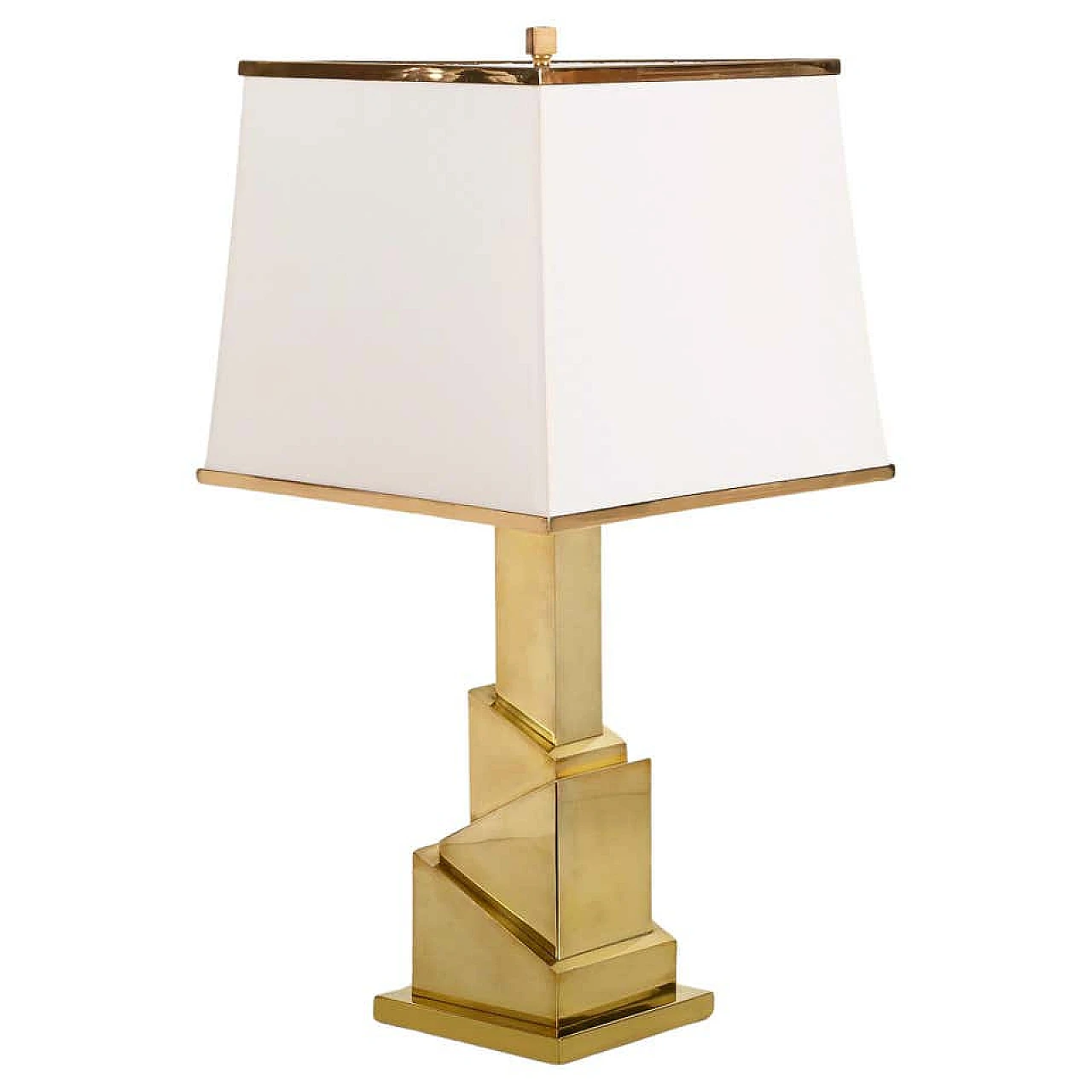 Brass table lamp by Romeo Rega, 1970s 1