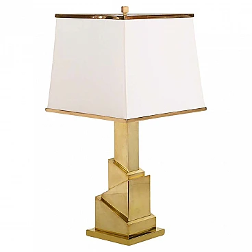 Brass table lamp by Romeo Rega, 1970s