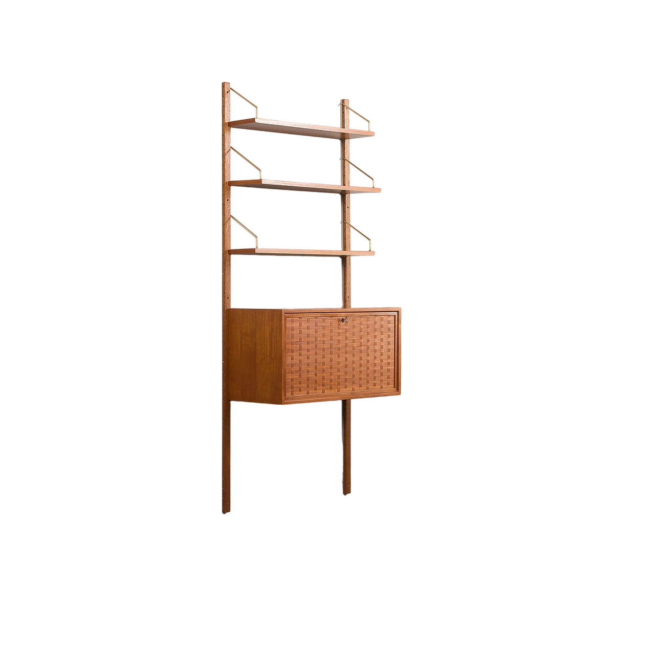 Hanging bookcase with writing desk by Poul Cadovius for Cado, 1960s 2