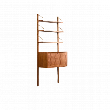 Hanging bookcase with writing desk by Poul Cadovius for Cado, 1960s