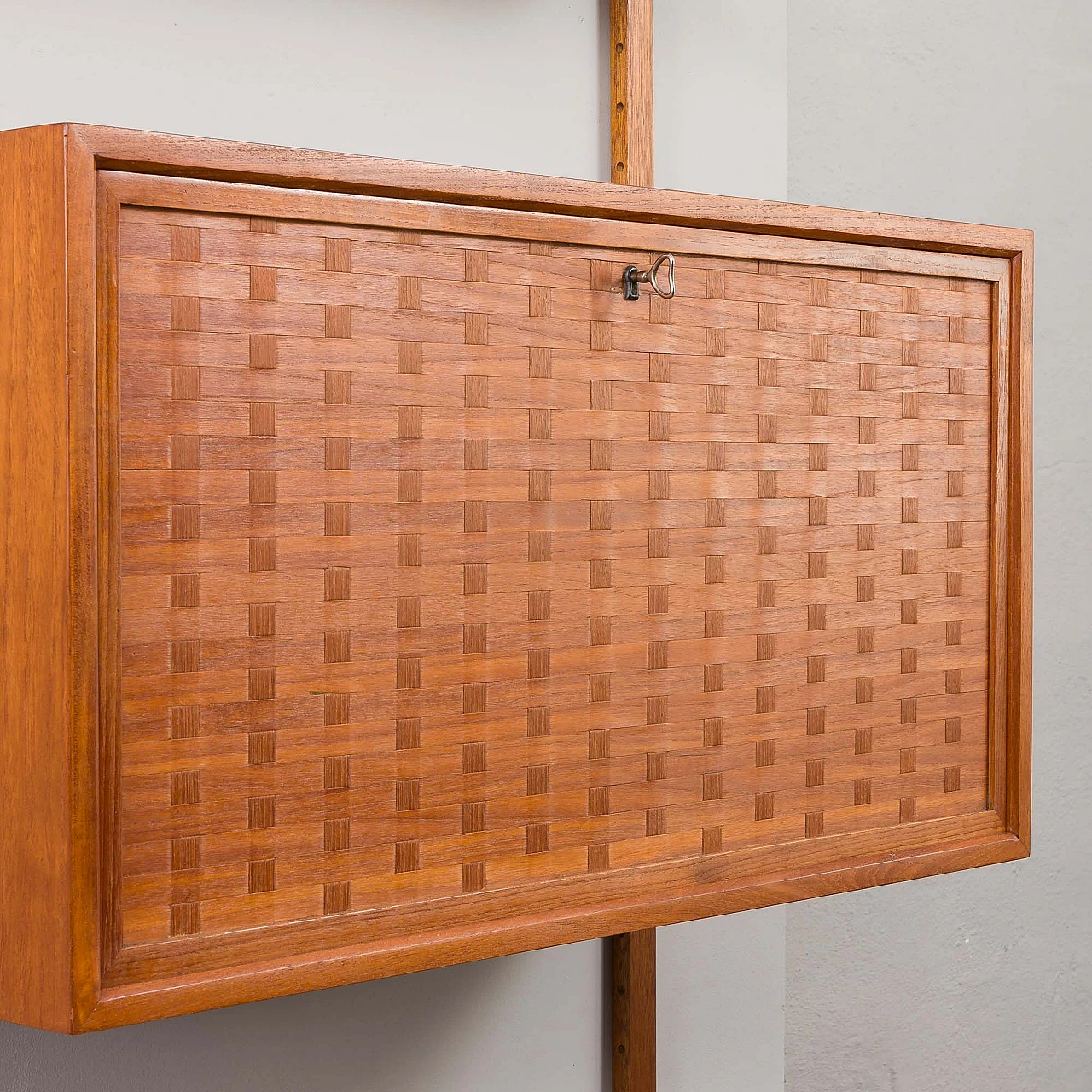 Hanging bookcase with writing desk by Poul Cadovius for Cado, 1960s 20