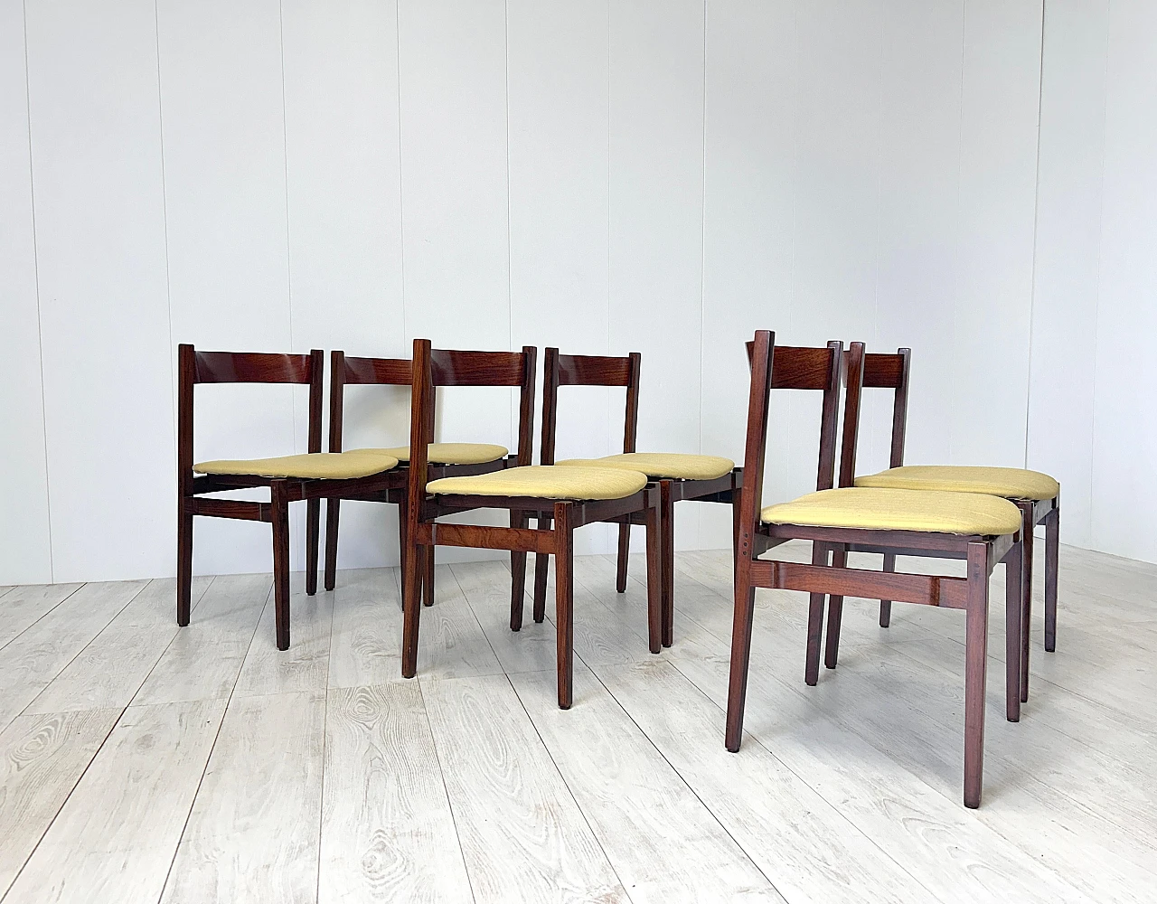 6 Chairs 104 by Gianfranco Frattini for Cassina, 1960s 7