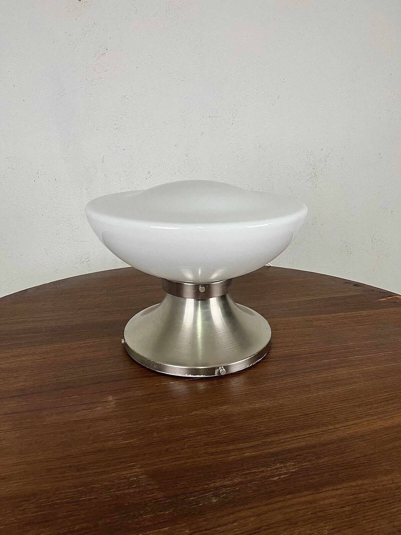 Space Age glass and metal table lamp, 1970s 1