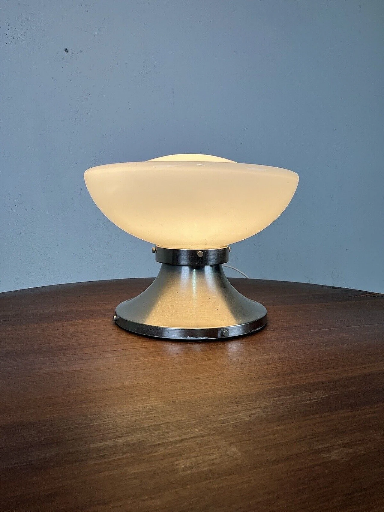 Space Age glass and metal table lamp, 1970s 6