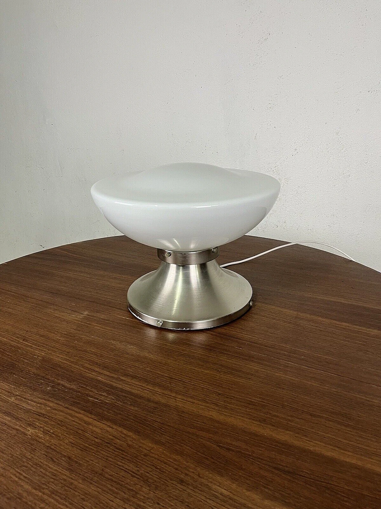 Space Age glass and metal table lamp, 1970s 11