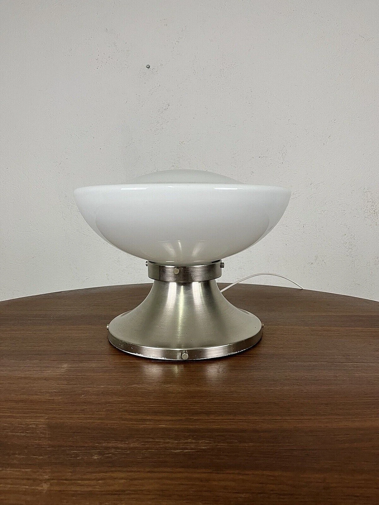 Space Age glass and metal table lamp, 1970s 12