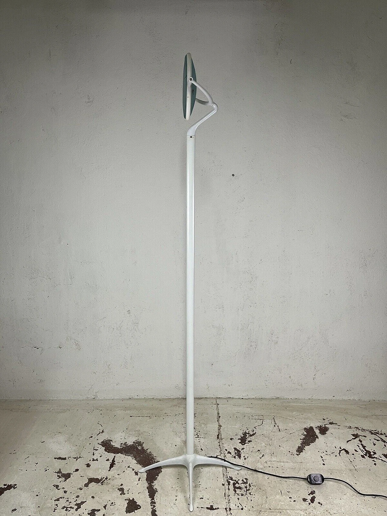 Metal and glass Istria floor lamp by Leucos, 1980s 9