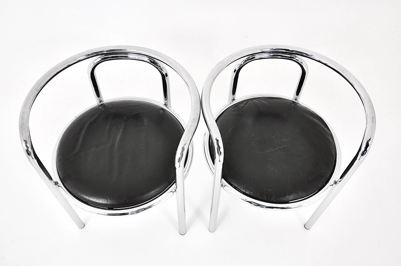 10 Locus Solus chairs by Gae Aulenti for Poltronova, 1960s 12