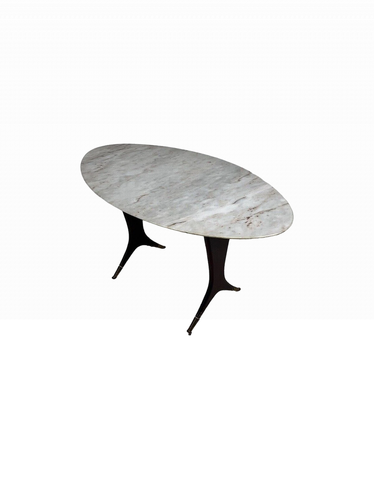 Wood and marble coffee table attributed to Guglielmo Ulrich, 1950s 2