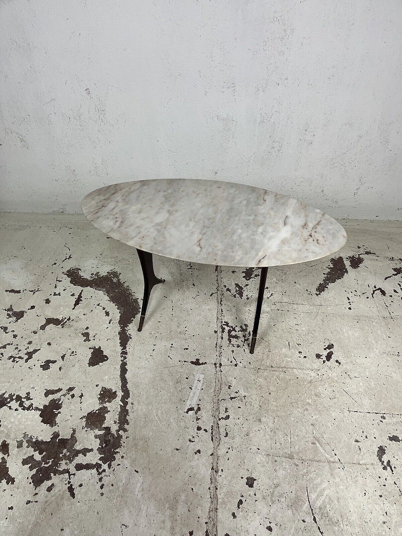 Wood and marble coffee table attributed to Guglielmo Ulrich, 1950s 3