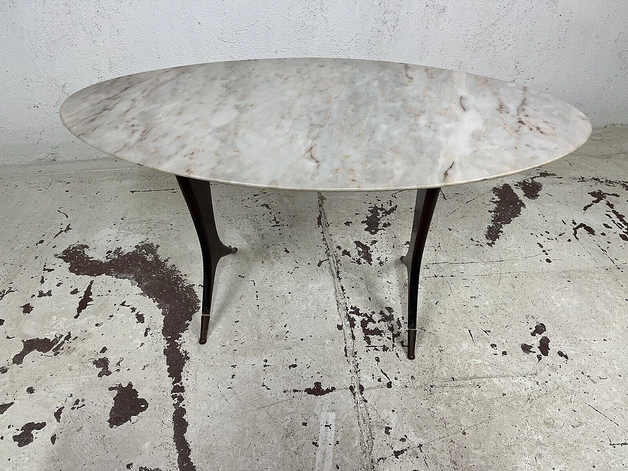 Wood and marble coffee table attributed to Guglielmo Ulrich, 1950s 9