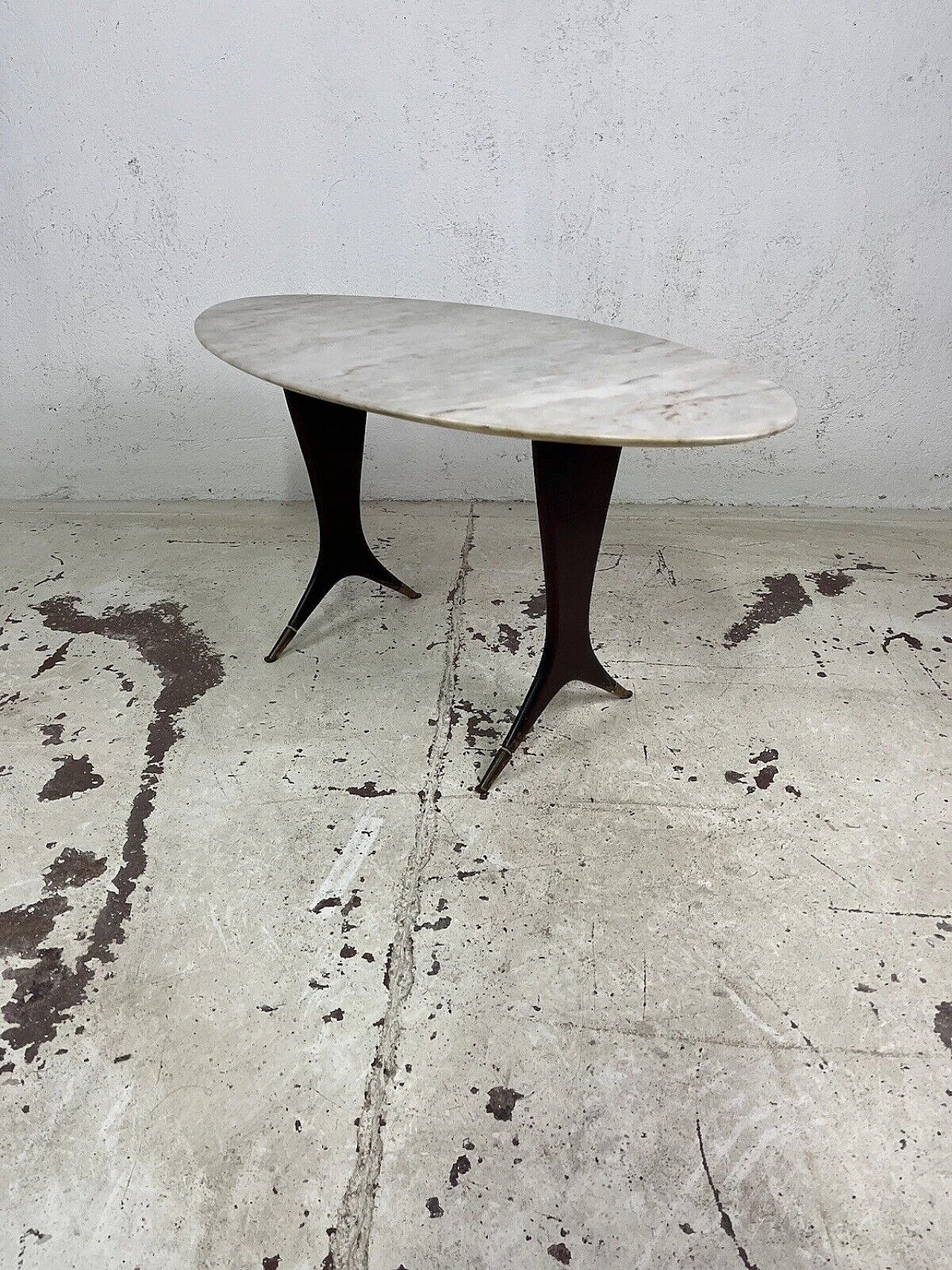 Wood and marble coffee table attributed to Guglielmo Ulrich, 1950s 10