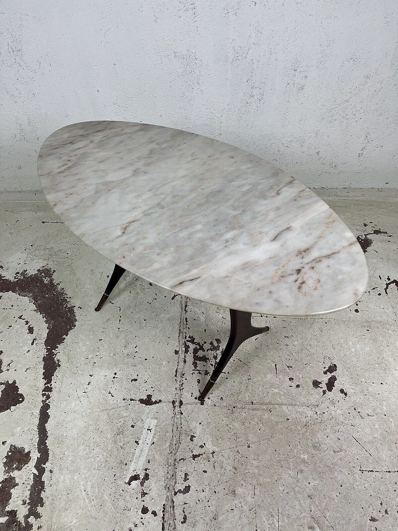 Wood and marble coffee table attributed to Guglielmo Ulrich, 1950s 11