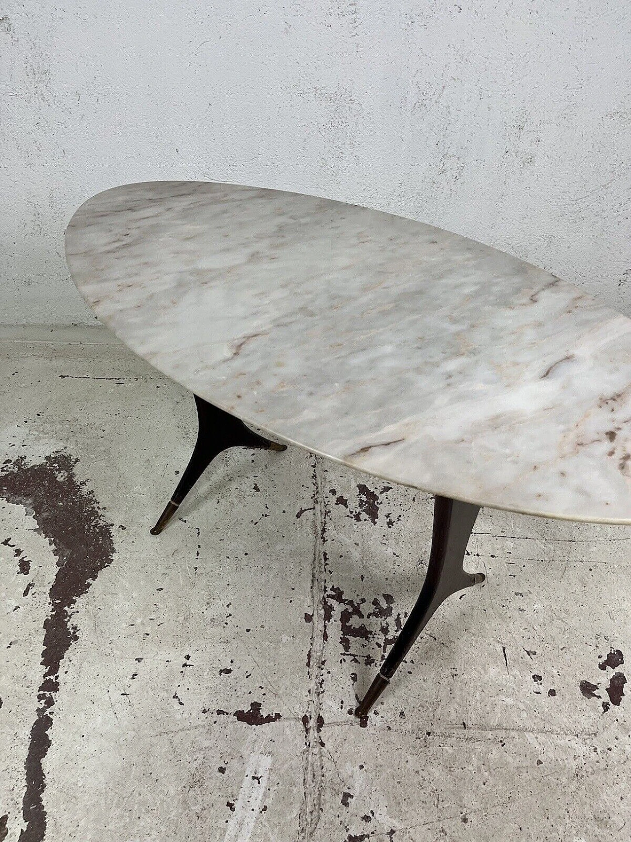 Wood and marble coffee table attributed to Guglielmo Ulrich, 1950s 13