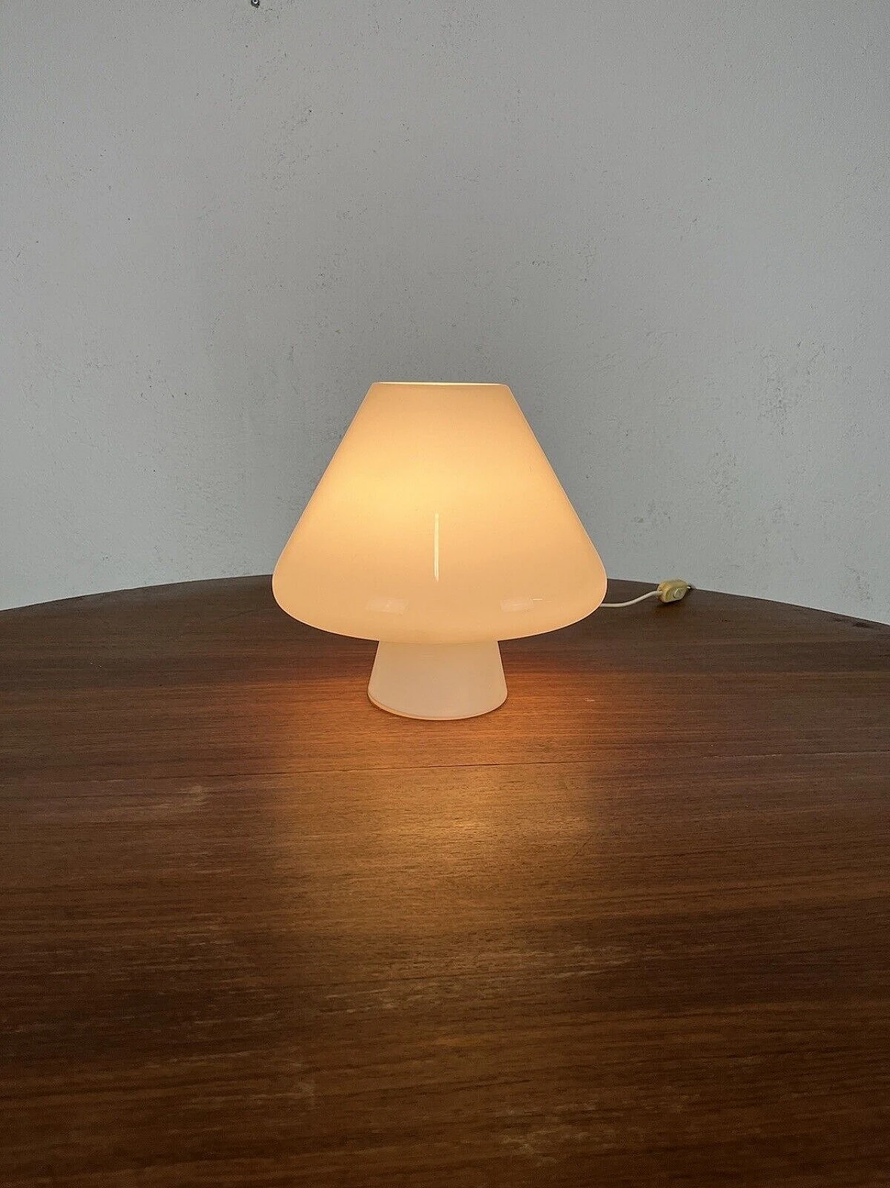 Space Age mushroom Murano glass table lamp, 1960s 12