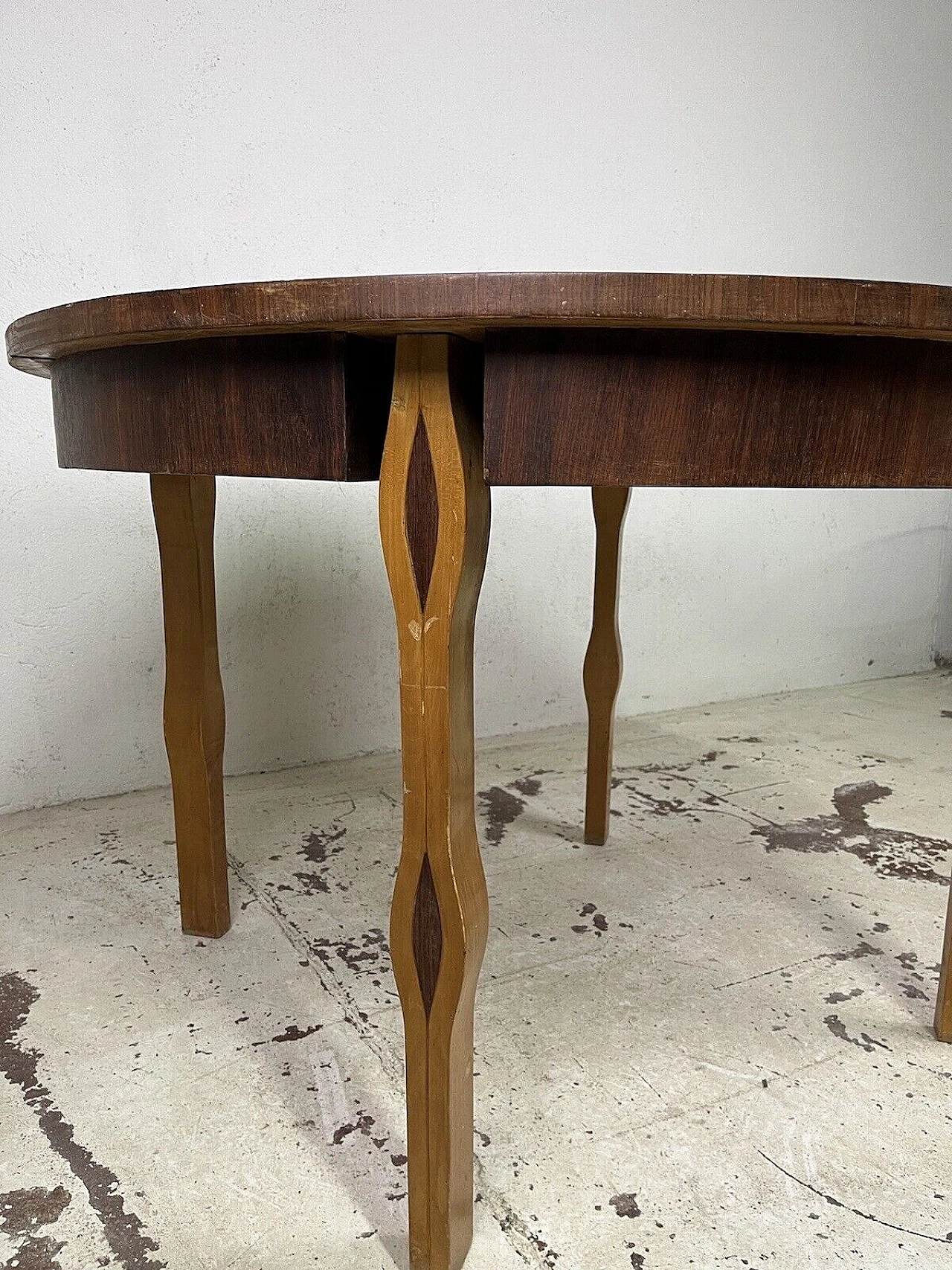 Round wood table attributed to Ico Parisi, 1950s 7