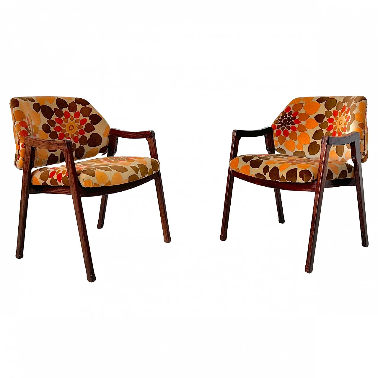 Pair of 814 armchairs by Ico Parisi for Cassina, 1960s 1