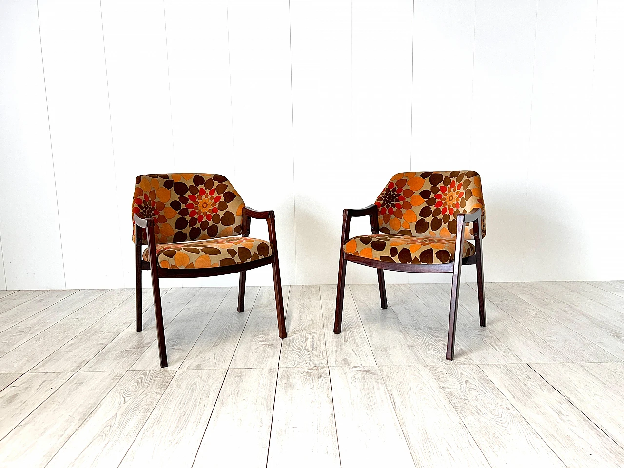 Pair of 814 armchairs by Ico Parisi for Cassina, 1960s 2