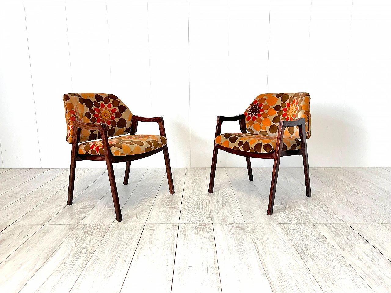 Pair of 814 armchairs by Ico Parisi for Cassina, 1960s 3