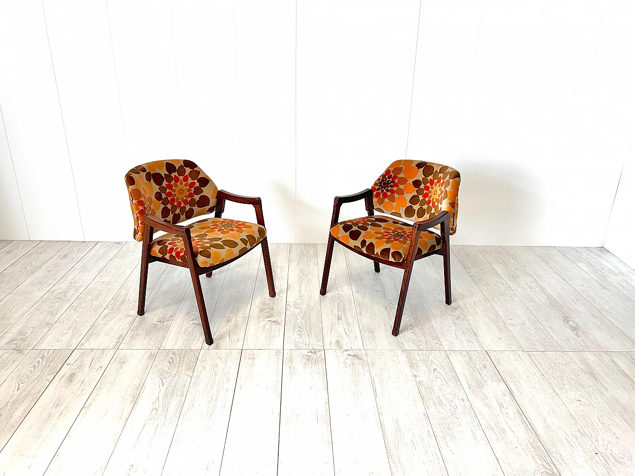 Pair of 814 armchairs by Ico Parisi for Cassina, 1960s 4