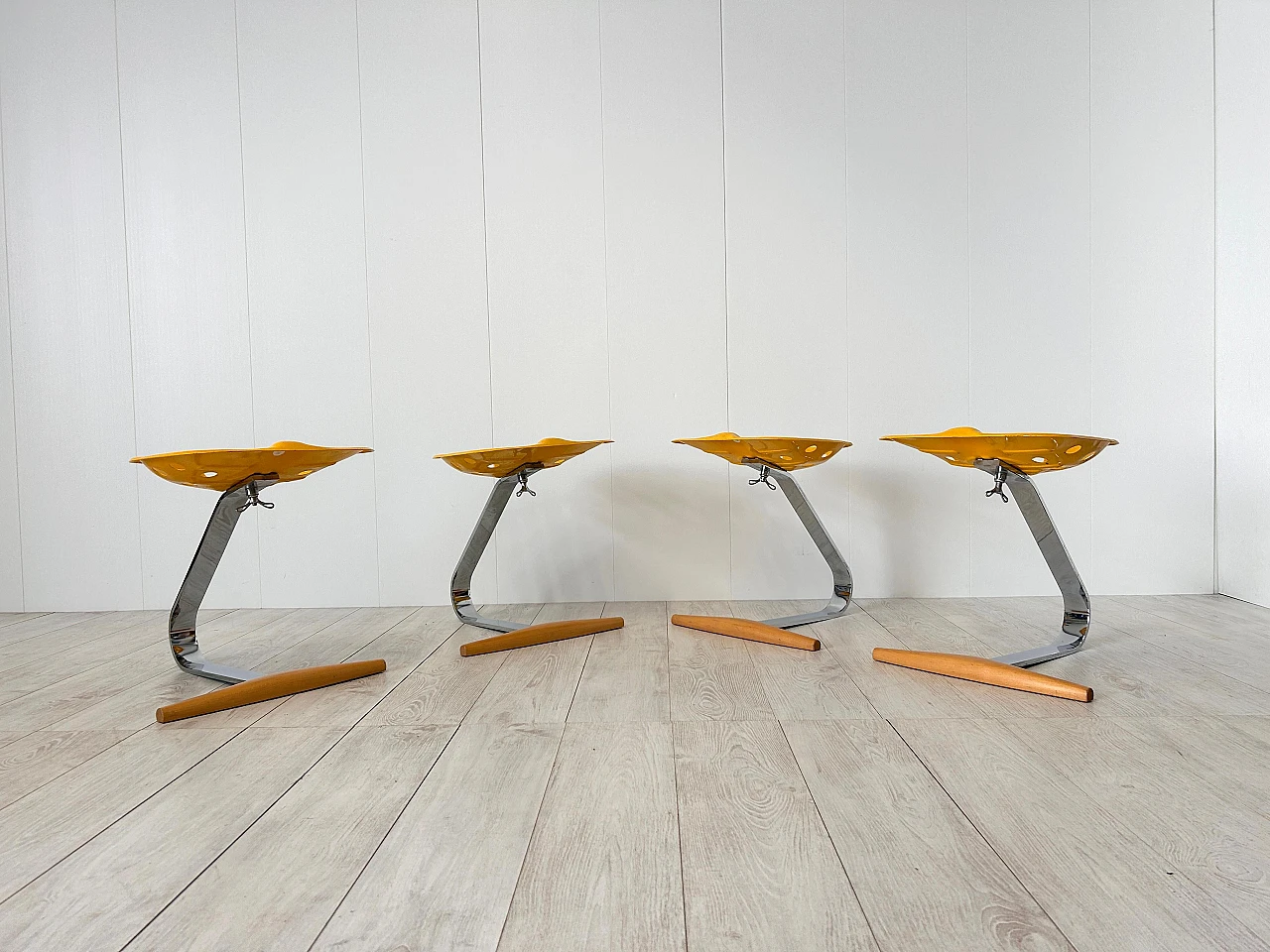 4 Mezzadro stools by Fratelli Castiglioni for Zanotta, 1970s 13