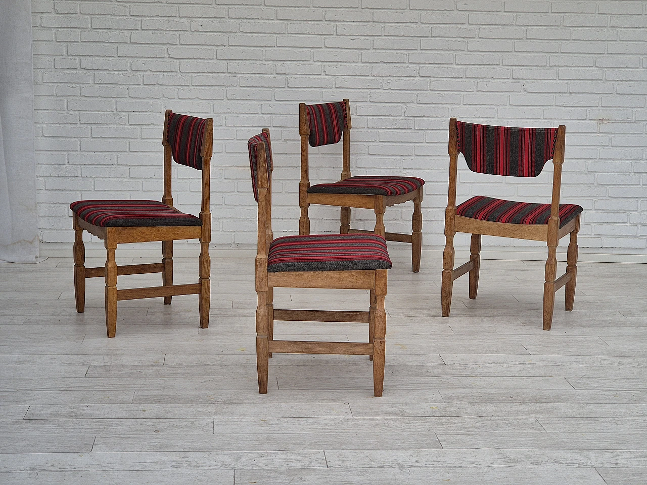 4 Chairs by Henning Kjærnulf for EG Kvalitetsmøbler, 1970s 1