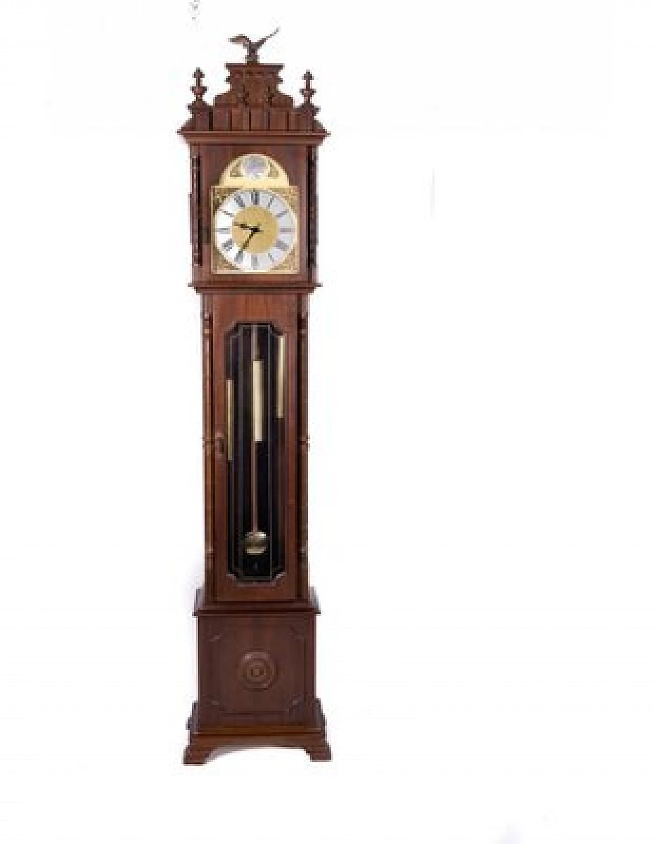 Il tempo vola, orologio a colonna in legno, metà '900 3