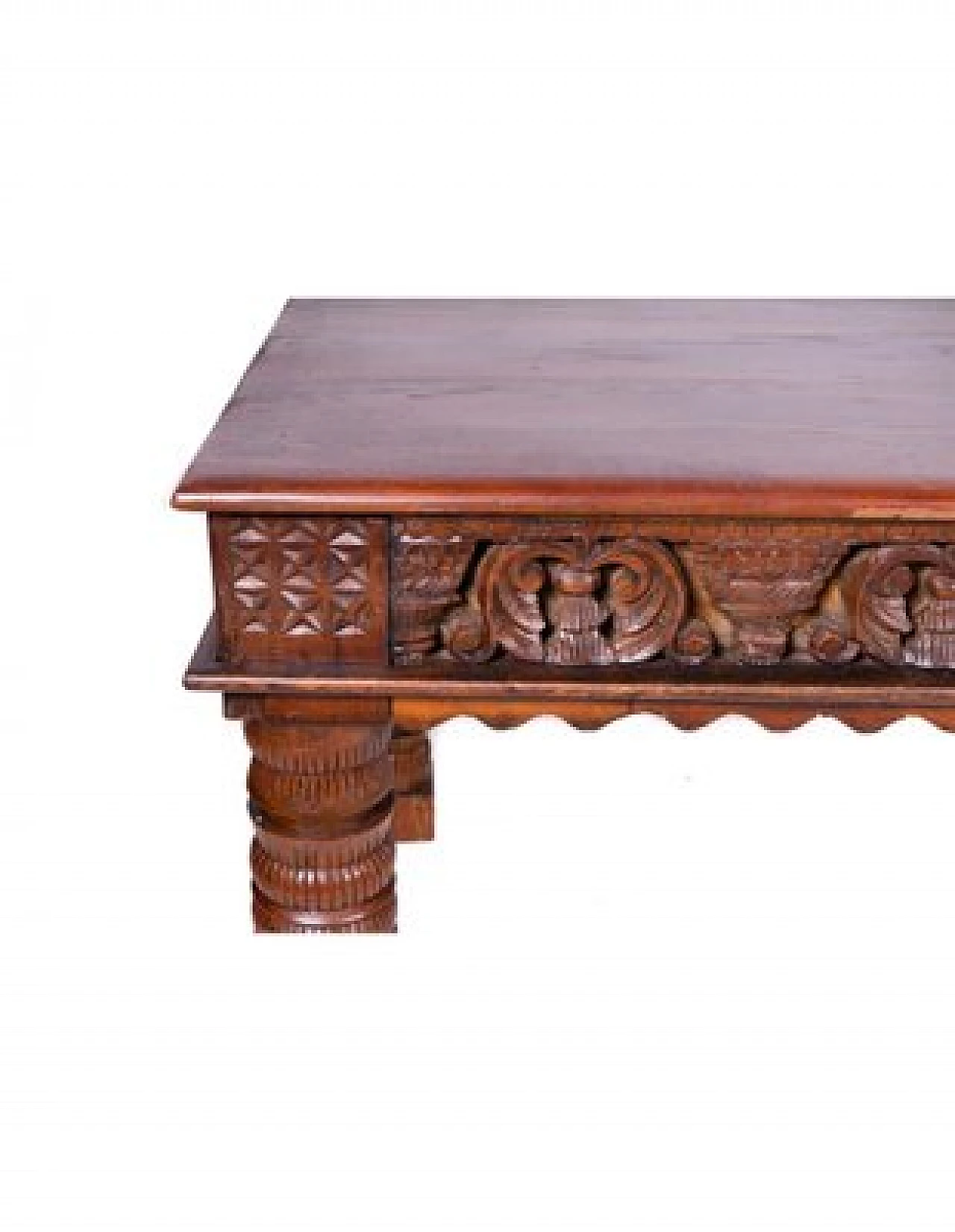 Hand-carved wooden desk, early 20th century 2