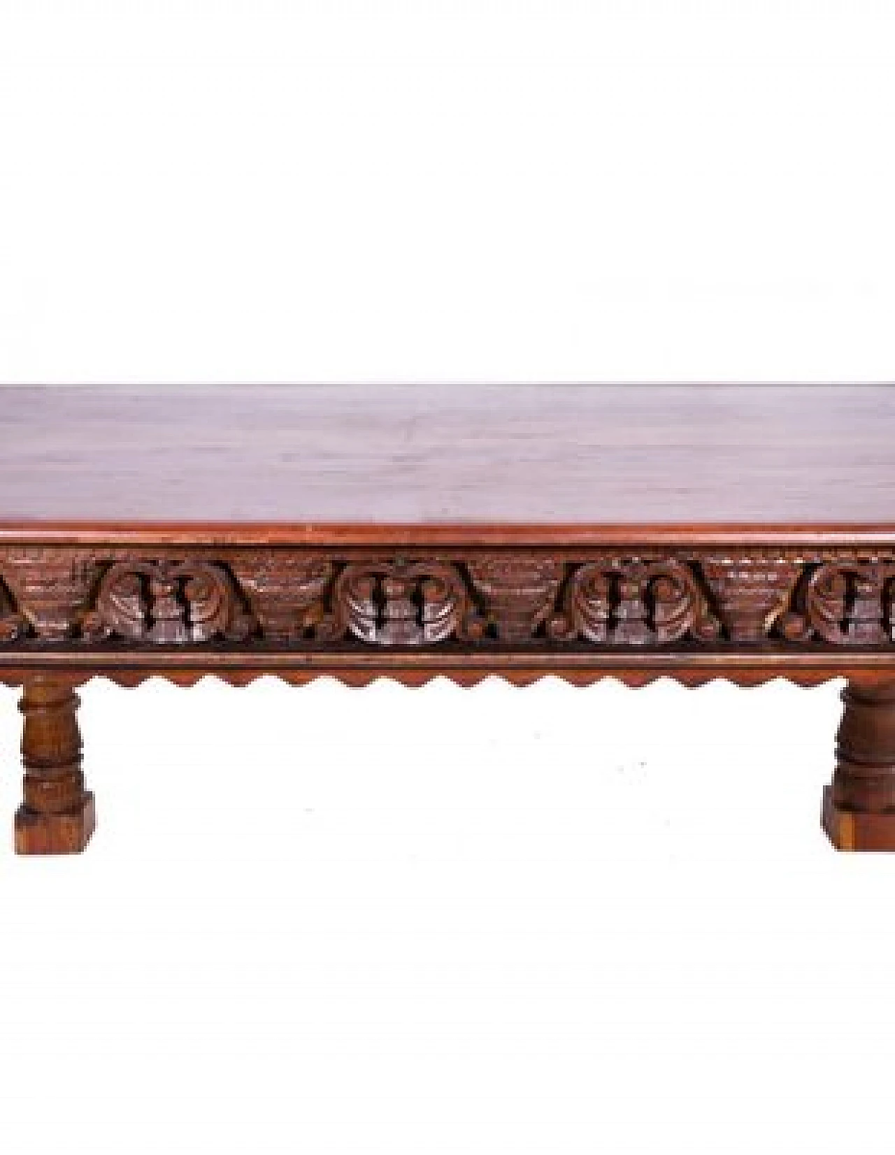 Hand-carved wooden desk, early 20th century 3