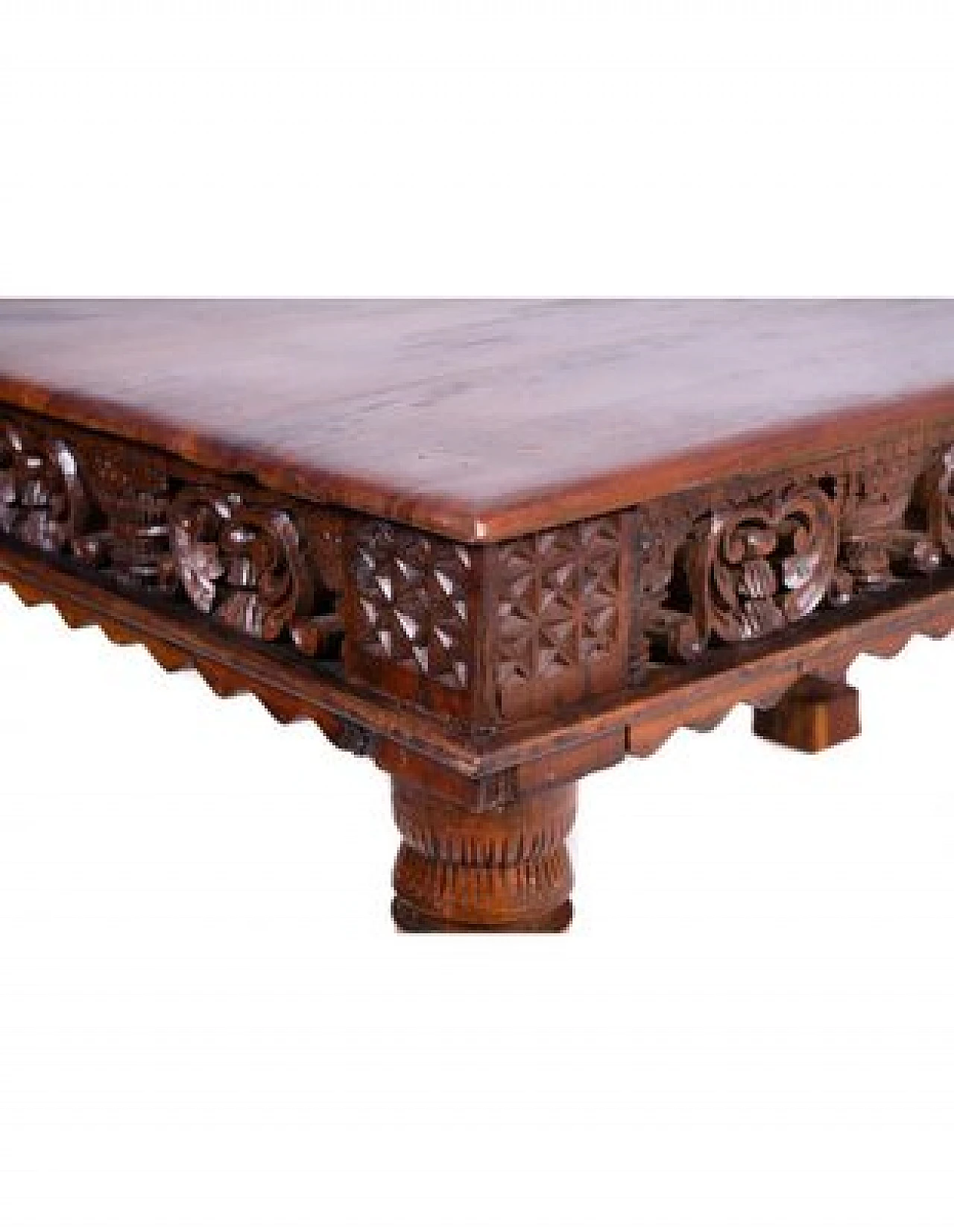 Hand-carved wooden desk, early 20th century 7