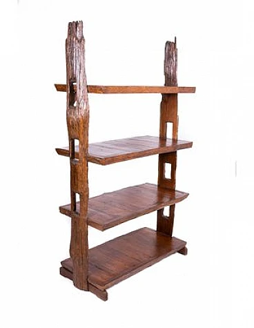 Ethnic teak bookcase, early 20th century