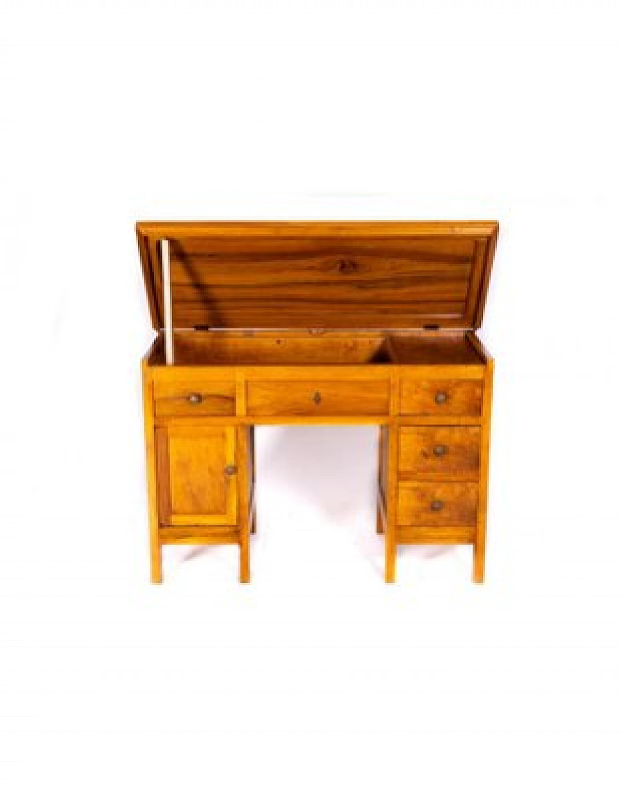 Wooden sideboard with opening top and draawers, 1930s 5