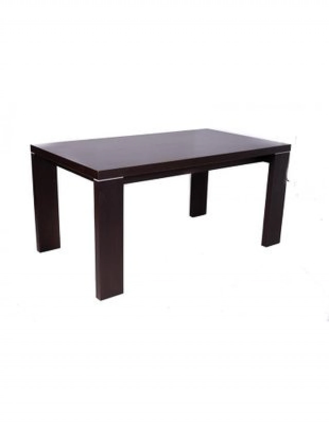 Black laminate extendable table, 1970s 1