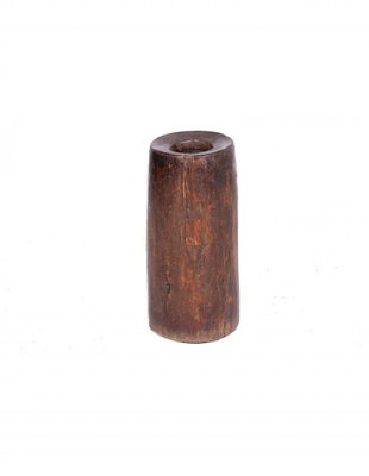 Cylindrical natural wood vase 1