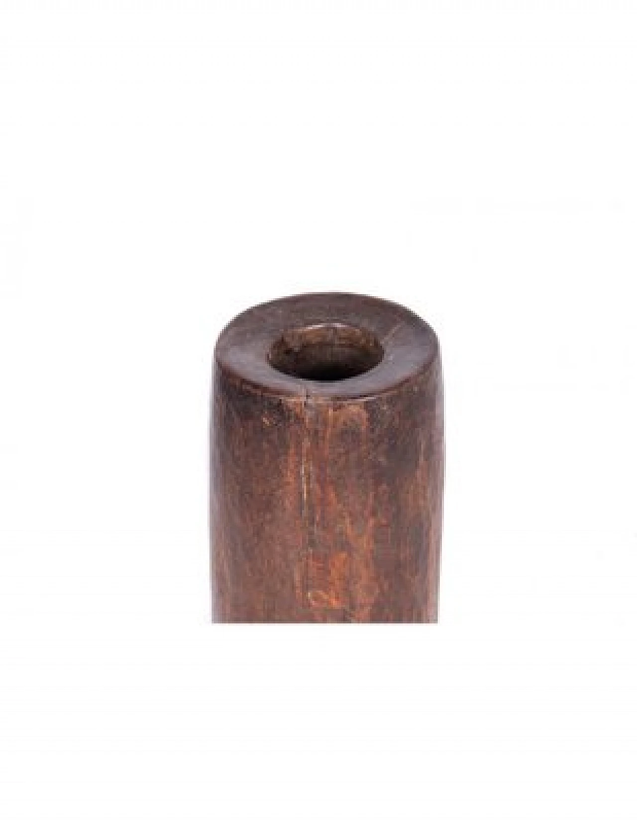 Cylindrical natural wood vase 2