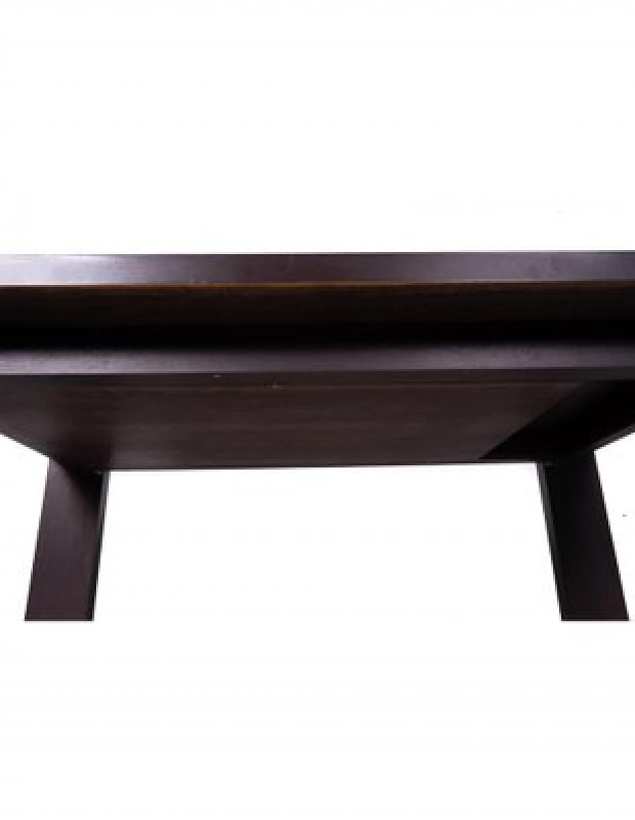 Black laminate extendable table, 1970s 7