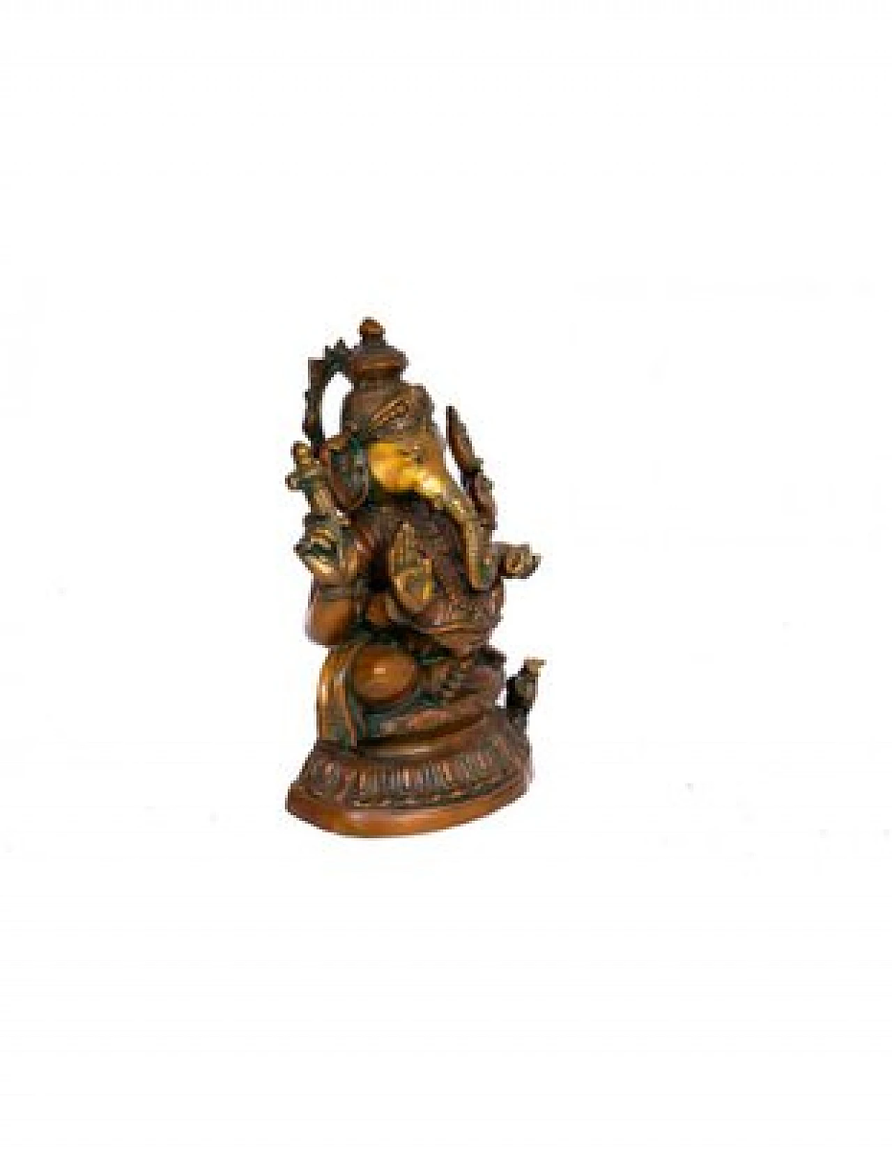 Metal and brass statue depicting Ganesh, early 20th century 5