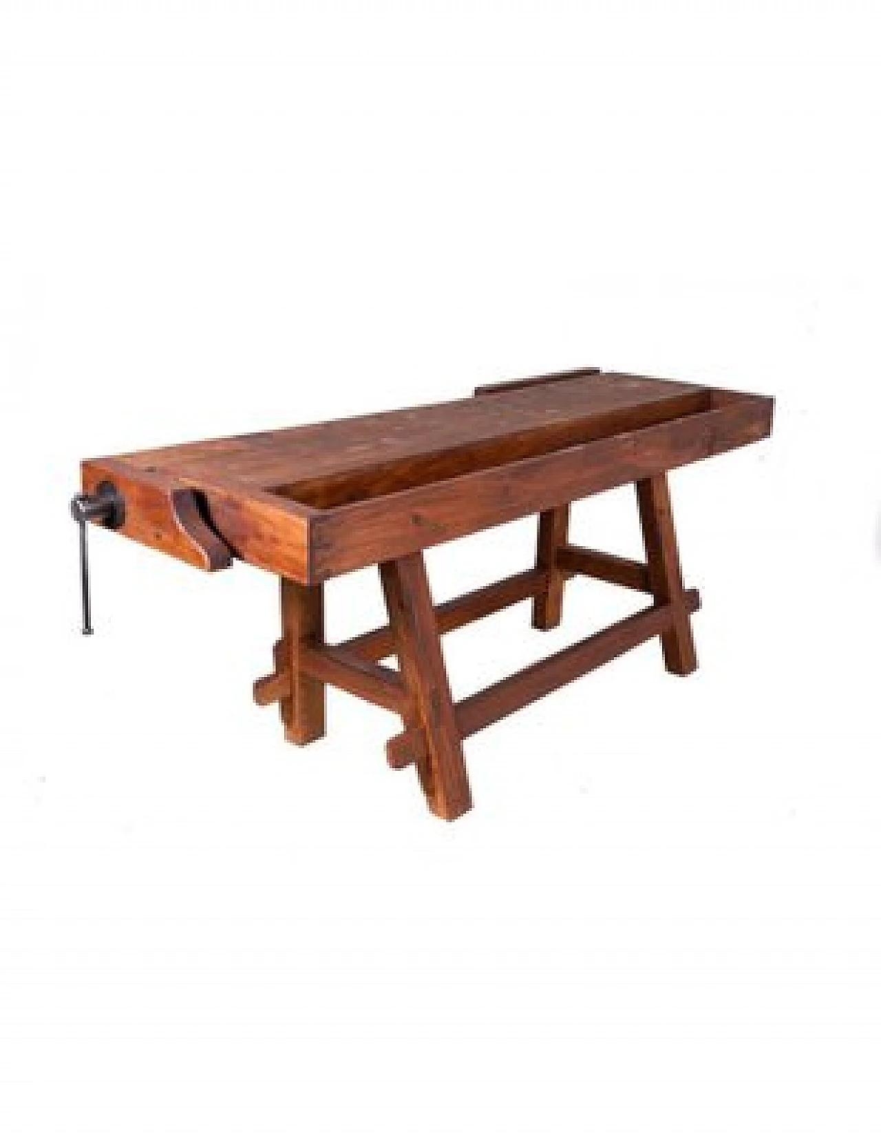 Solid wood and cast iron carpenter's bench 6